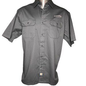 Mens Carhartt Amador Colab Shirt Black Button Down Size XL u New With Tags